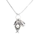 Inspirational Pendant Necklace Antique Silver Metal with Mustard Seed, Fish and Locket Charms