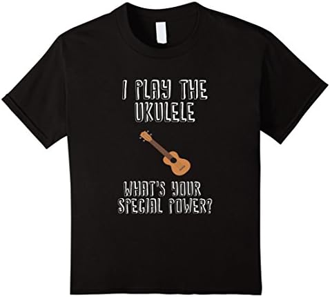 Kids Ukelele T Shirt, Ukulele Gifts, Ukulele Shirts 12 Black