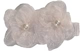 Posies Accessories Two Pearl Flowers Hair Clippie White