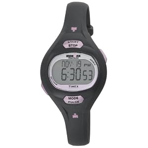 Timex Women's T5K187 Digital Ironman Pulse Calculator Resin Strap Watch