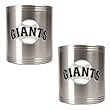 San Francisco Giants MLB 2pc Stainless Steel Can Holder Set- Primary Logo by Great American Products