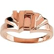 14K Rose Gold Chai Ring