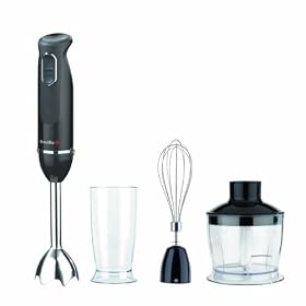 Breville VHB061 800 W Black and Chrome Hand Blender Set