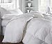 European White Goose Down Comforter, Platinum Label by California Feather, 345 Thread Count, 100% Cotton, Sateen Cover, 650 Fill Power, 52 ounce Fill Weight, 15 inch Baffled Box, 1.5 in Gusset Construction