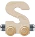 NameTrain Unfinished Letter Car S - Made in USA