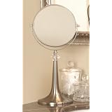 Aquatico Catanzaro Adjustable 5X Pedestal Satin Vanity Mirror by Aquatico