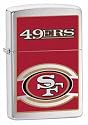 Zippo Lighter NFL SAN FRANCISCO 49ers, Brushed Chrome