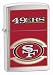 Zippo Lighter NFL SAN FRANCISCO 49ers, Brushed Chrome