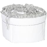 Baby Doll Unique Crib Bumper, Grey