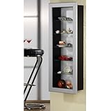 VCM Vitrine Messina Schwarz, Silber