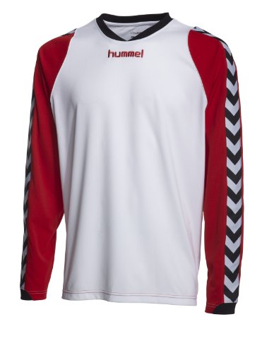 Hummel Kinder Trikot BEE AUTHENTIC Long Sleeve JERSEY 1, white/true red, 164/176 ( 16 ), 0 Preisvergleich