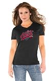 Miami Heat Women's Black Flip The Script Tri-Blend V-Neck T-Shirt - Touch By Alyssa Milano