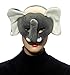 Forum Novelties Deluxe Plush Gray Elephant Animal Half Mask