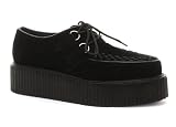 Search : Demonia V Creeper Sneaker 502S Faux Suede Unisex Lace Up Shoes