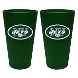 NFL New York Jets 2 Pack Colored Frosted Pints
