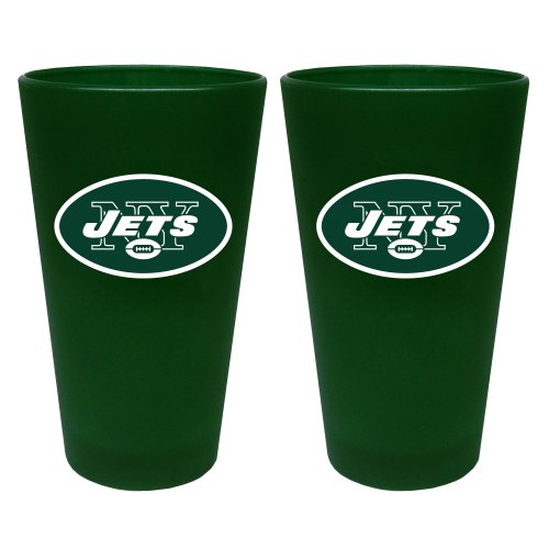 NFL New York Jets 2 Pack Colored Frosted Pints