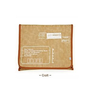 Checkpoint Friendly Vintage Postage Sleeve (Chocolate) to Protect the Toshiba Mini NB205-N230 (NB200 series) 10.1-Inch Black Onyx Netbook