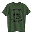 Marines USMC T-shirt with Bulldog in military green