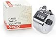 GOGO Tally Counter, Hand Held Counter, 4 Digit Manual Mechanical Click Counter