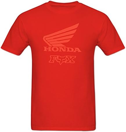 Goose Dunk Mens Fox Racing Mens Honda Crew Neck Cotton T-Shirt XXL Red