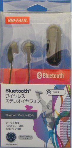 Cover image : バッファローコクヨサプライ iBUFFALO ステレオイヤホンBluetooth2.1対応ブラックBSHSBE06BK