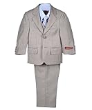 James Morgan Taupe & Laurels 5-Piece Suit (Sizes 12M - 24M)