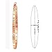 Xinge D3866L-W Women's Rose Gold Tone Roman Numerals Bangle Watch and Bracelet Set