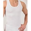 4 st�ck Herren Unterhemd, 100%Baumwolle, Feinripp wei� von VCA-Textil