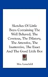 Sketches Of Little Boys: Containing The Well Behaved, The Covetous, The Dilatory, The Attentive, The Inattentive, The Exact And The Good Little Boy