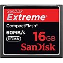 SanDisk 16GB 60MB/s Extreme Compact Flash Card SDCFX-016G-A61 (US Retail Package)