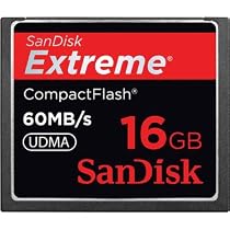 SanDisk 16GB 60MB/s Extreme Compact Flash Card SDCFX-016G-A61   (US Retail Package)