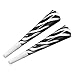 Beistle 88282 100-Piece Zebra Print Horns, 9-Inch