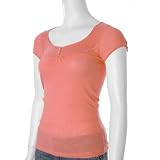 Aeropostale Fitted Junior Cap Sleeve Top