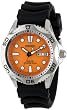 Seiko SNE109 Men's Quartz Orange Dial Black Rubber Strap Watch