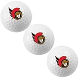NHL McArthur Ottawa Senators White 3-Pack Golf Balls