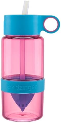 Kid Zinger Water Bottle Infuser, Pink 16 oz(Pack of 1)
