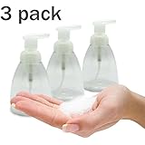 Foaming Soap Dispenser Set of 3 pack 300ml (10 oz) Empty Bottles Hand Soap Liquid Containers. Save Money! Less soap is used per hand washing session Perfect for Castile Liquid Soap