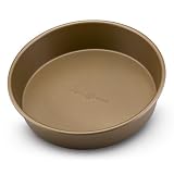 Paula Deen 9 Inch Aluminized Steel Round Cake Pan, Champagne