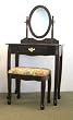 Cherry Wood Vanity With Table & Bench Set