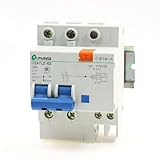 uxcell サーキットブレーカー 回路保護部品　遮断器　DZ47LE-63 C63 230V DINレール付き