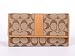 Coach Hamptons Checkbook Wallet 41878 Camel