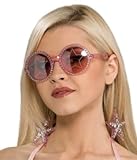 Fashion Teen Girls Movie Hollywood Star Charms Rhinestone Pink Mod Girl Glasses Costume Sunglasses