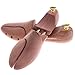 SONGMICS Pair of Cedar Shoe Tree Twin Tube Shoe Shaper Wood Shoe Boots Tree Adjustable 7-13
