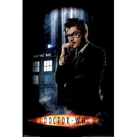 Doctor Who (Smoke, Doctor & The Tardis) TV Poster Print - 24" X 36"