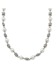 Silver w/ 14k Yellow Gold 8.5-9m Freshwater Cultured Pearl 20in Necklace
