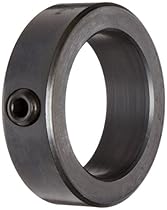 Ruland SC-7-F Set Screw Shaft Collar, Black Oxide Steel, .438