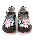 : Rainbow Steps Brown Leather Flower Shoe