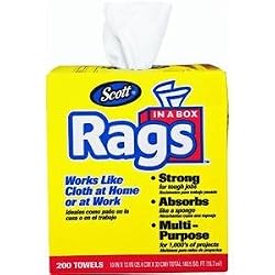 Kimberly-Clark/Scott Paper 75260 Scott Rags In A Box, White