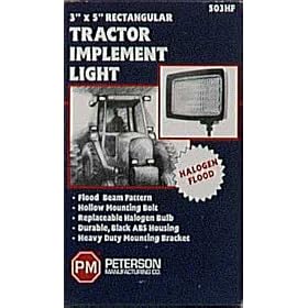 Peterson Manufacturing Halogen Flood Light - 3in. x 5in. Size