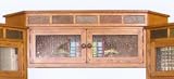 Rustic Oak Corner Office Hutch